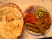 Mix Kebab on Naan